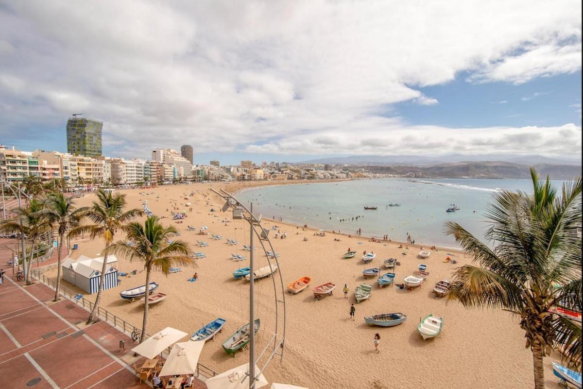 En Primera Linea De La Playa De Canteras Vista Al Mar Lägenhet